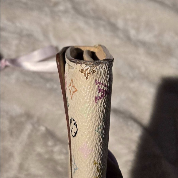 LV- Authentic Louis Vuitton x Murikami “Sarah” Multi-color logo Long Snap Wa… - Picture 2 of 14